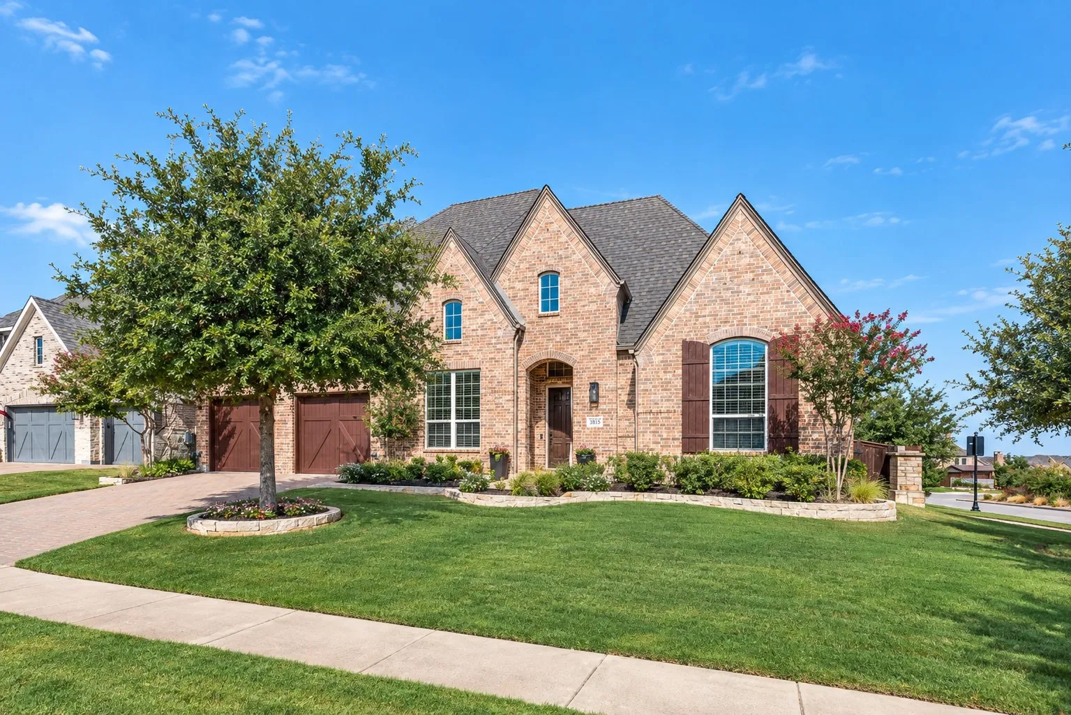 Exccception corner lot, impressive curb appeal and great location within Light Farms