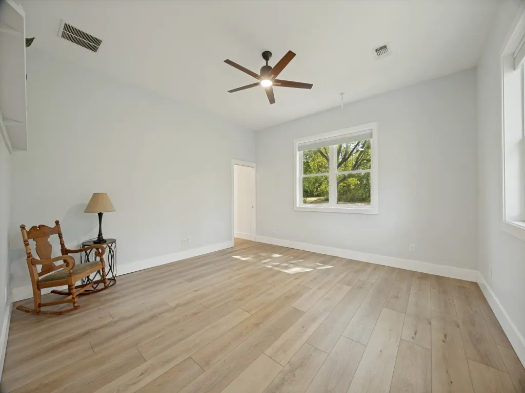 Spacious primary bedroom