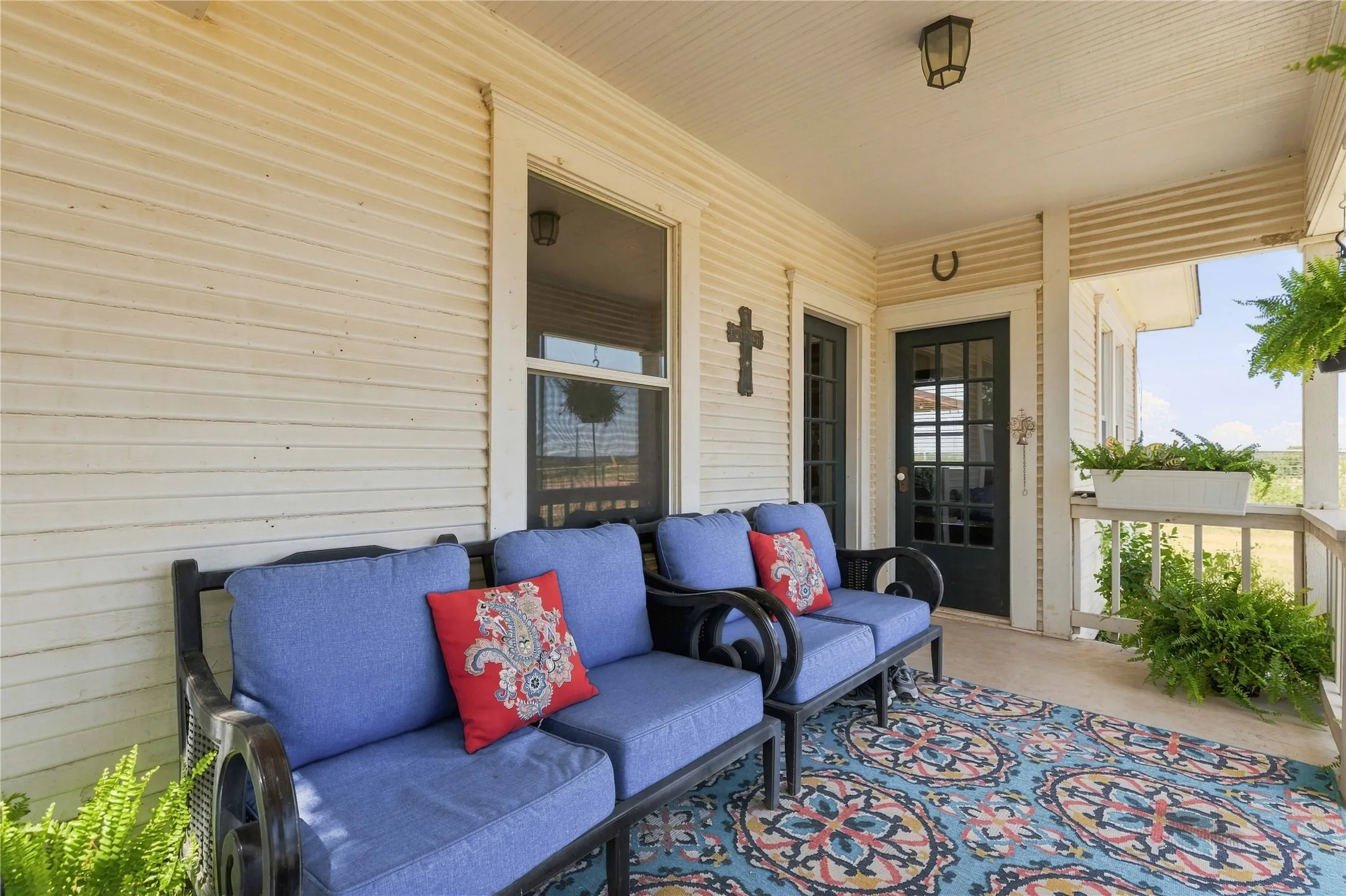 A cozy front porch