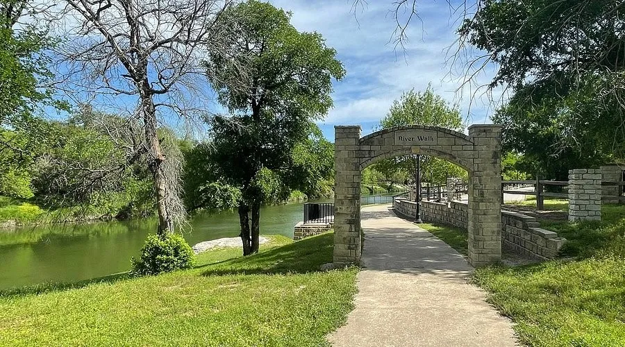 Riverwalk path.