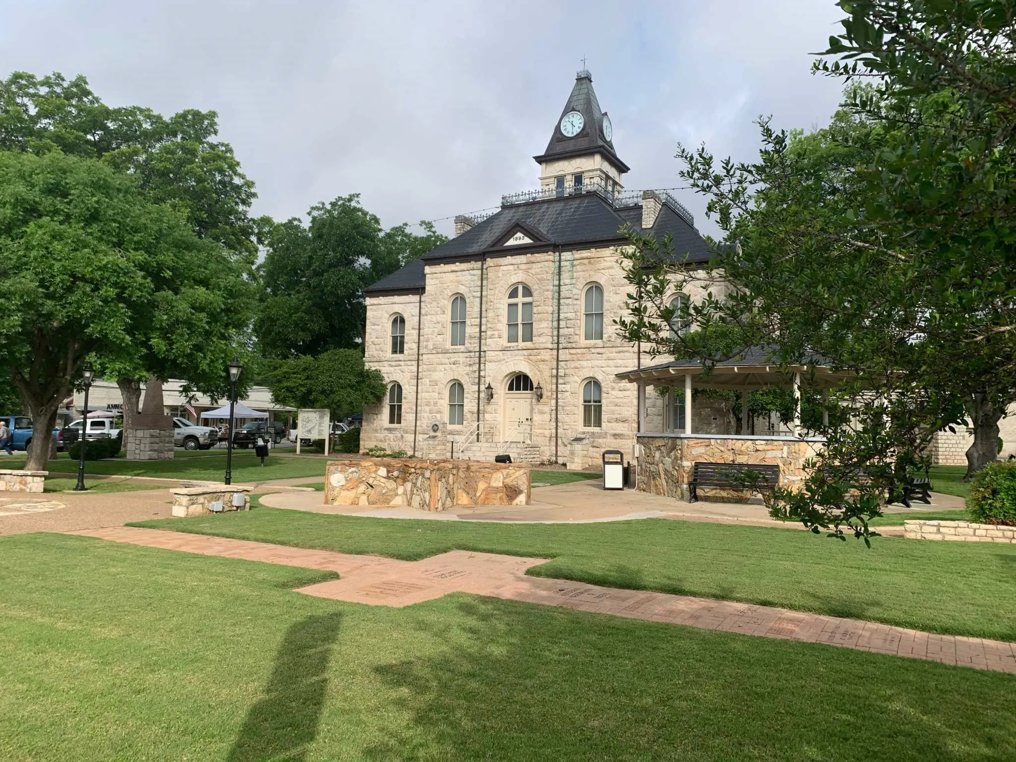 Courthouse square .7 miles from the home.
