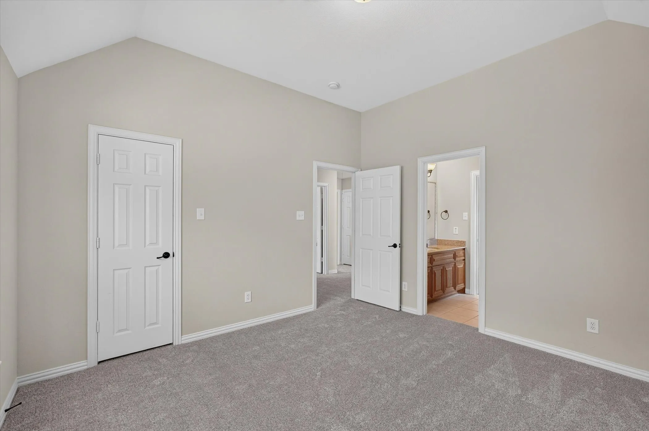 Two of the bedrooms connect with a Jack & Jill bath between.