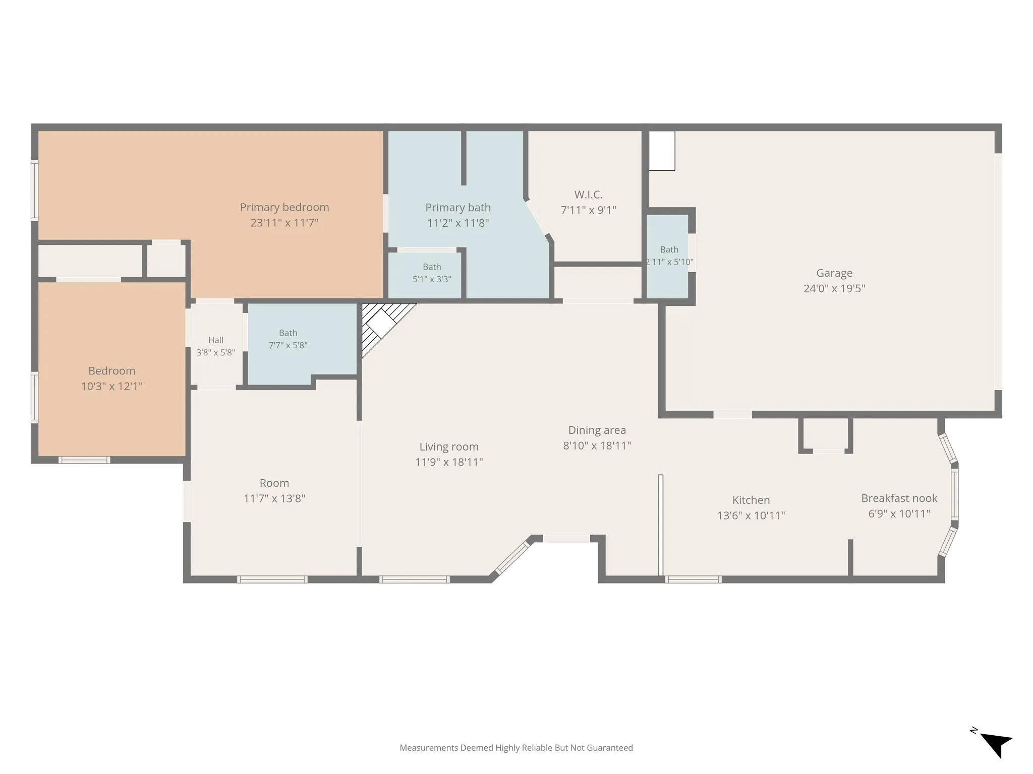 Floor plan-Measurements are approximate