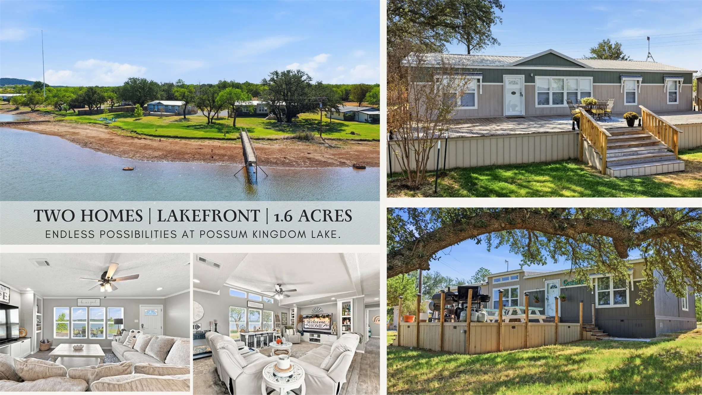 Manufactured Home For Sale in Palo Pinto County , 297 & 299 Rock Creek Road, Graford, Texas 76449, 6 Bedroom, 4 Bathroom, Garage spaces, 1,680 Sqft, built in 2024, mls#21373407, Real Estate Agent in Graford, Homes For Sale in Palo Pinto county, Homes For Sale in Graford, Realtor in Graford Texas, Real Estate Brokerage Independent Realty Texas, Luminita Cordes Realtor