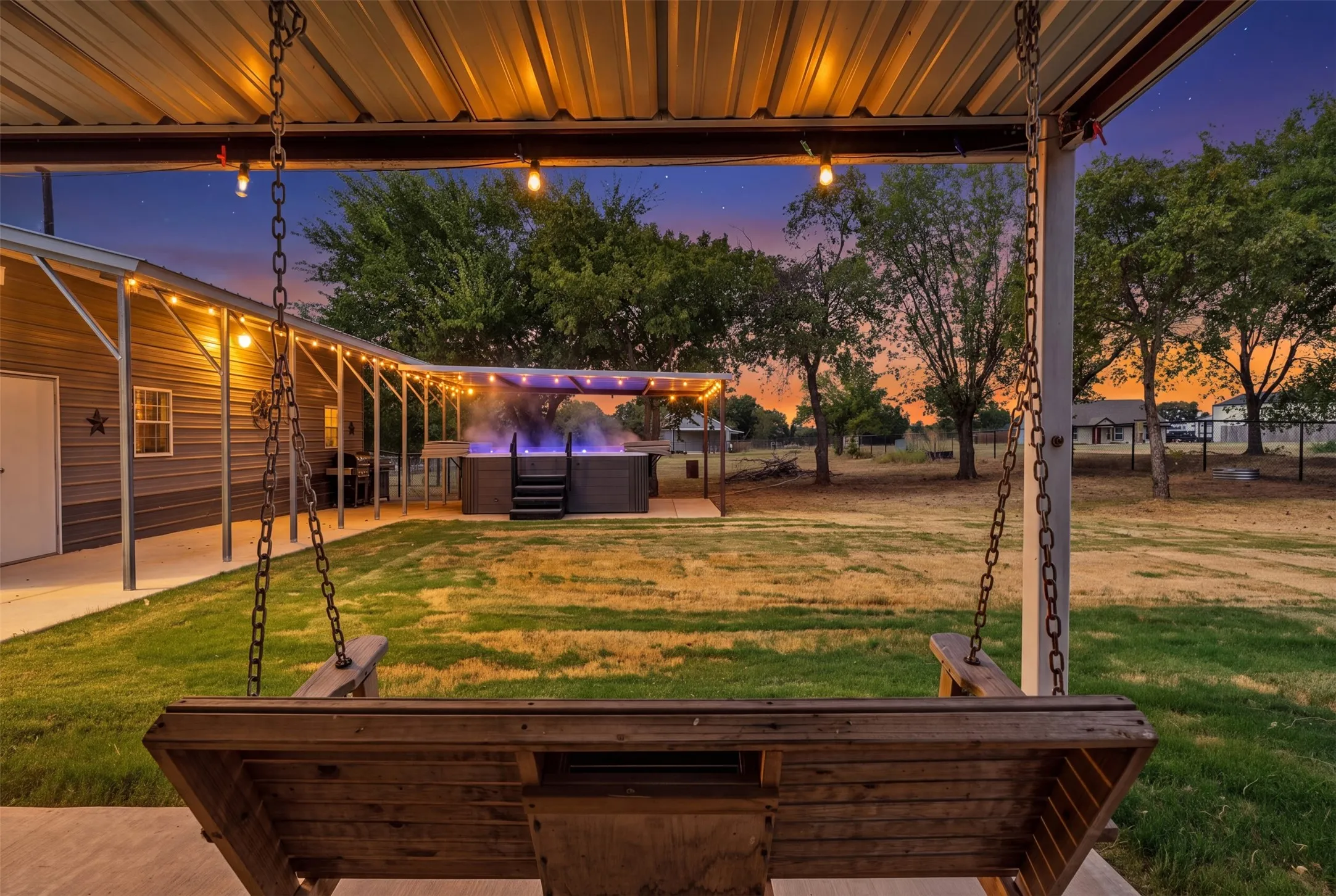 Back porch sitting