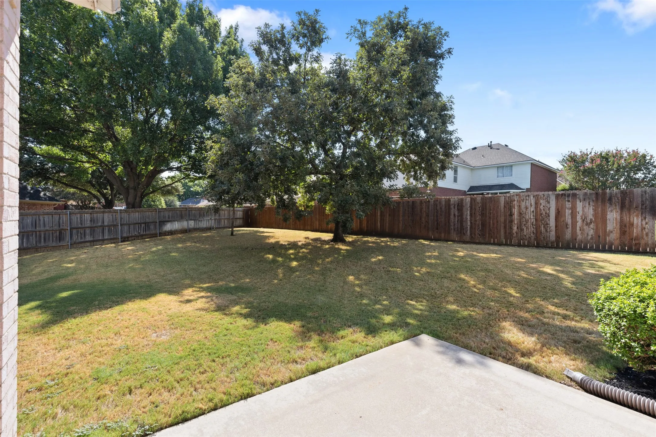 Back yard-0.21 acre lot