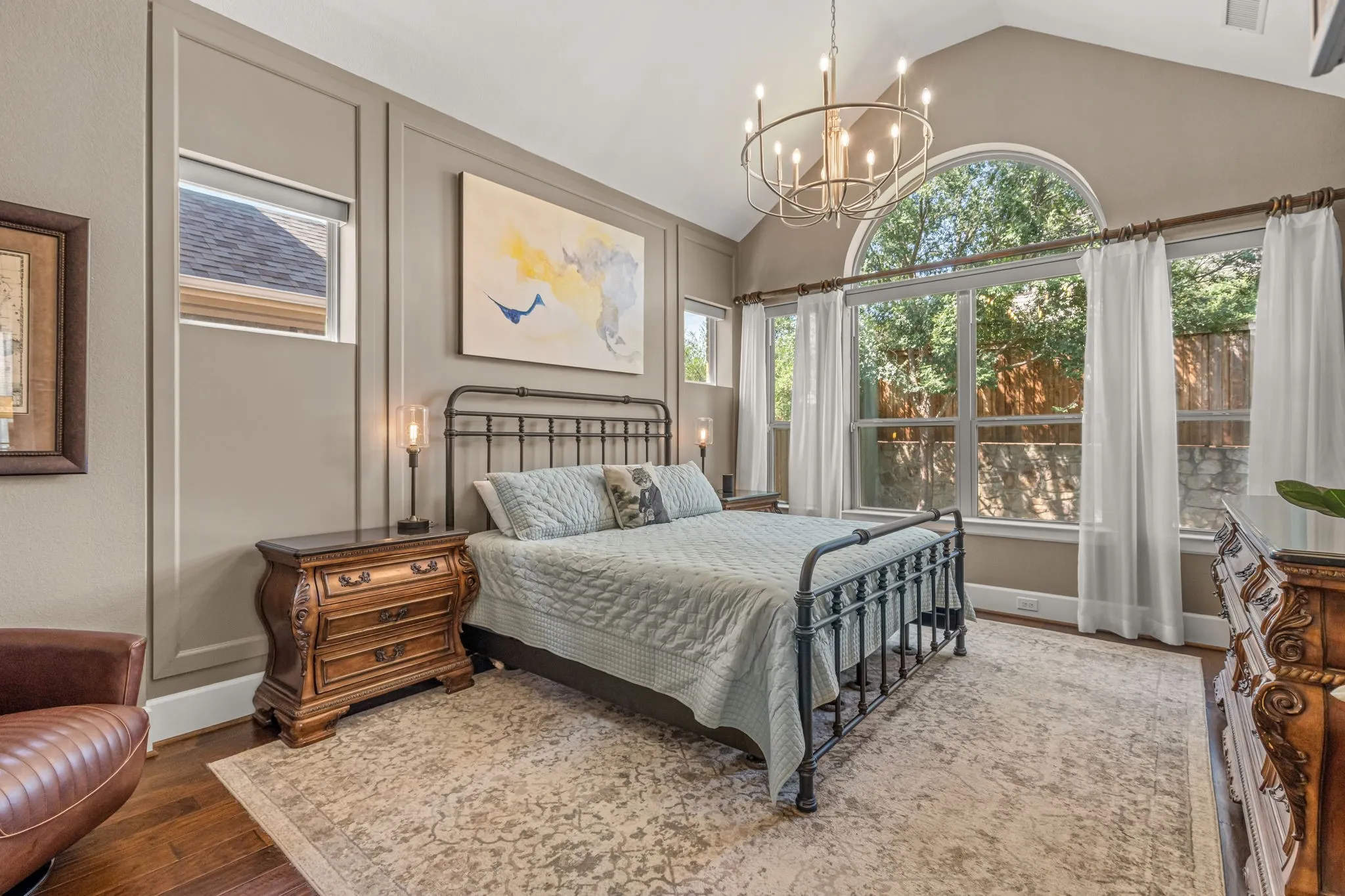 Master Bedroom with Auto Shades
