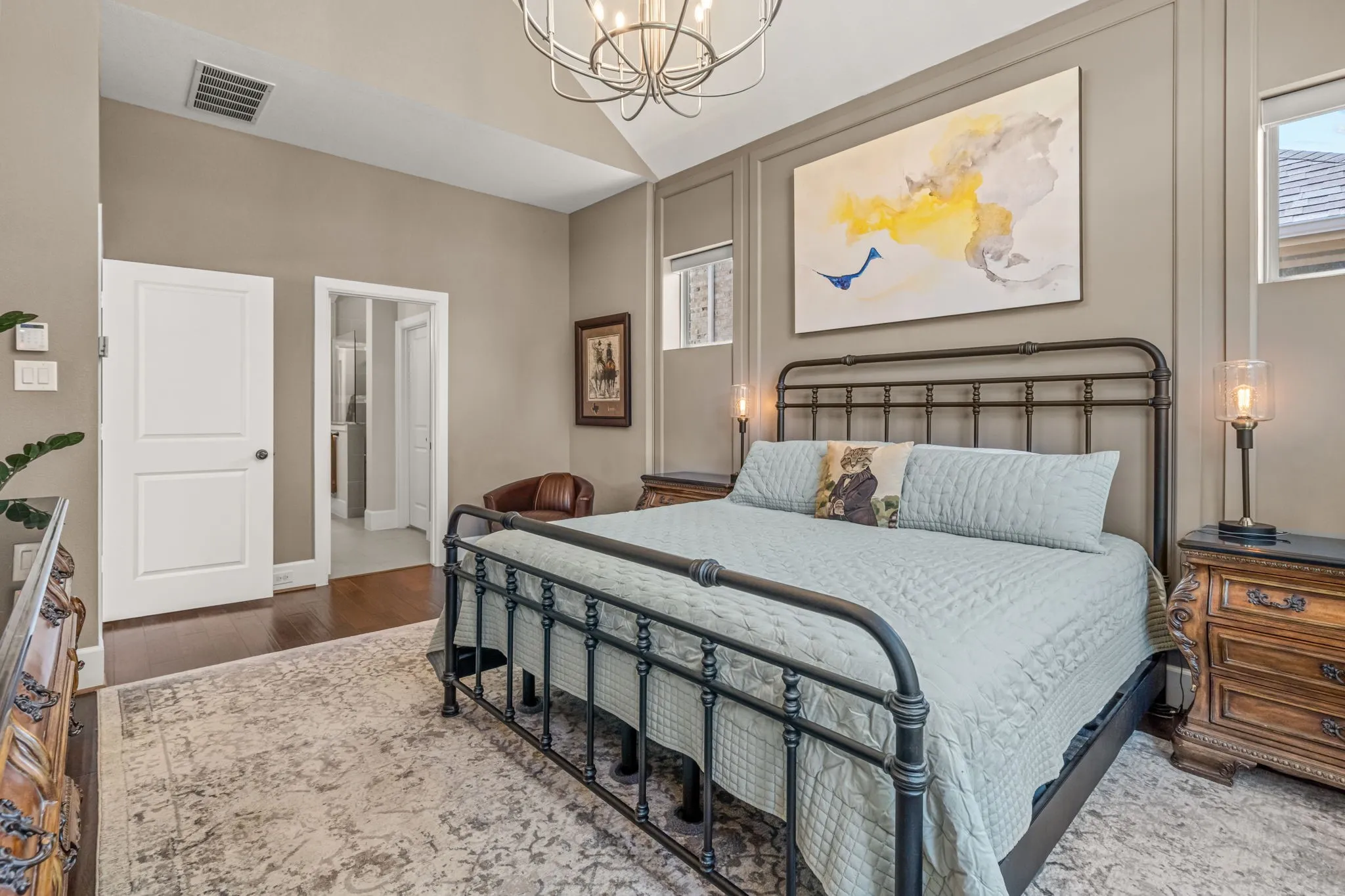 Master Bedroom with Auto Shades