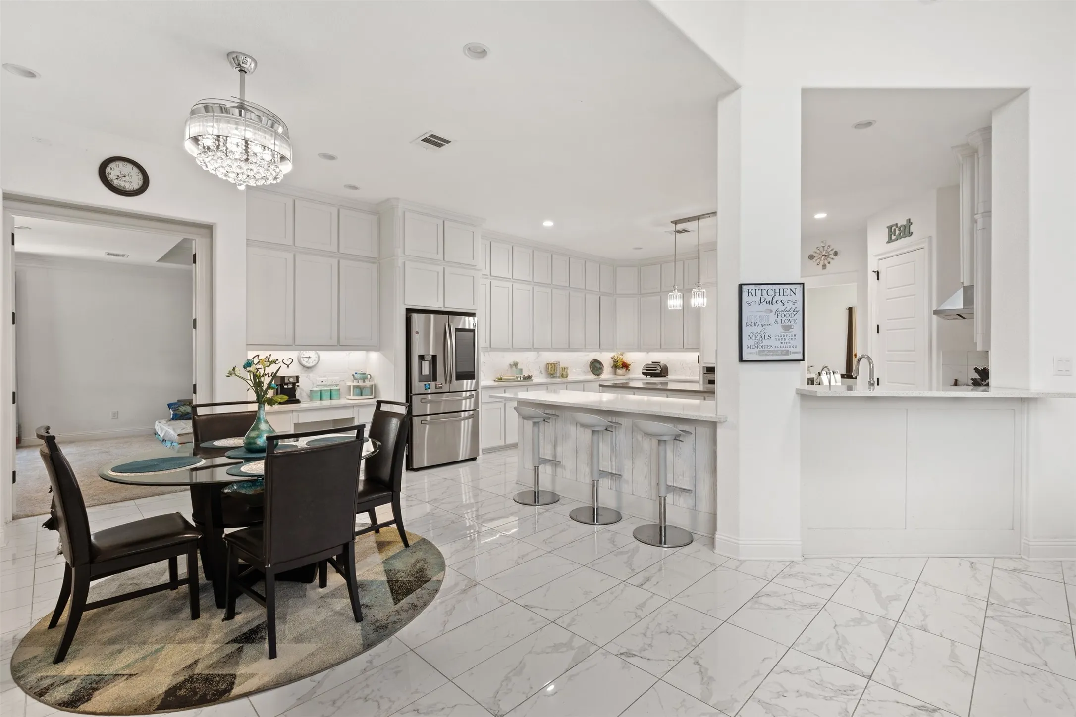 Kitchen with breakfast area