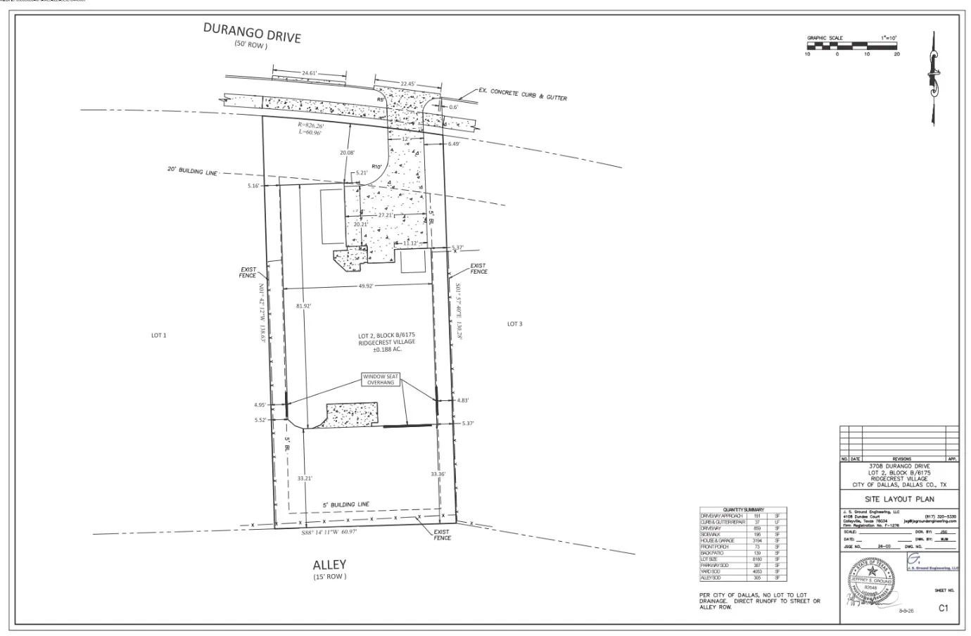 Site Plan for 3,100 sqft home (could go larger)