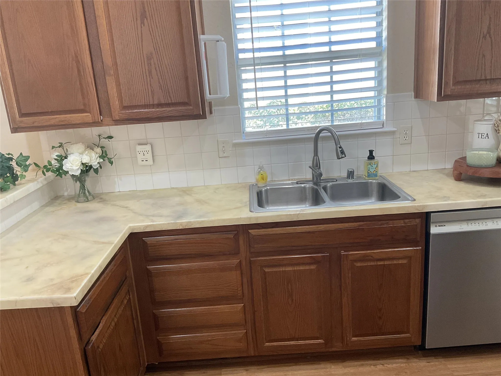 ample storage in kitchen cabinets