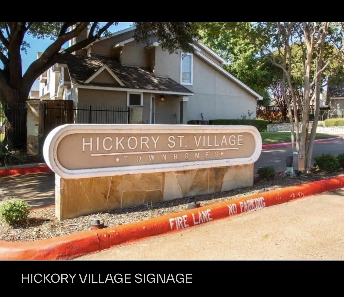 neighborhood entrance signage