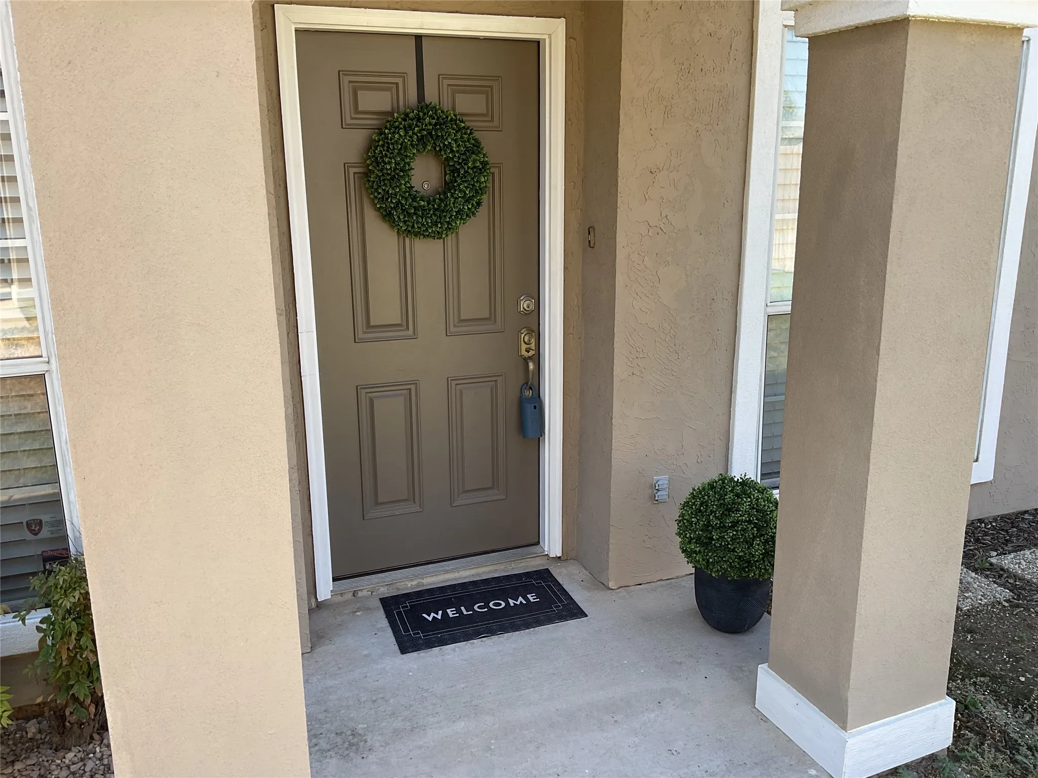 the righthand side of the townhome