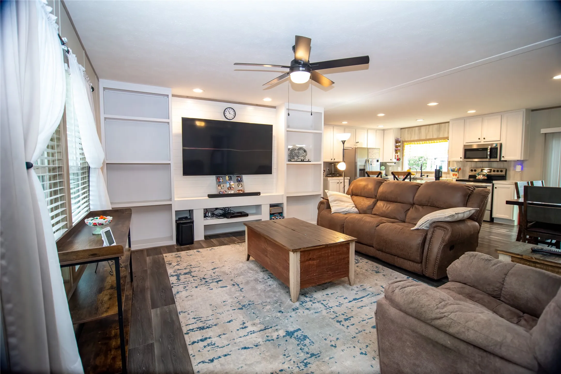 Enter into the living room.