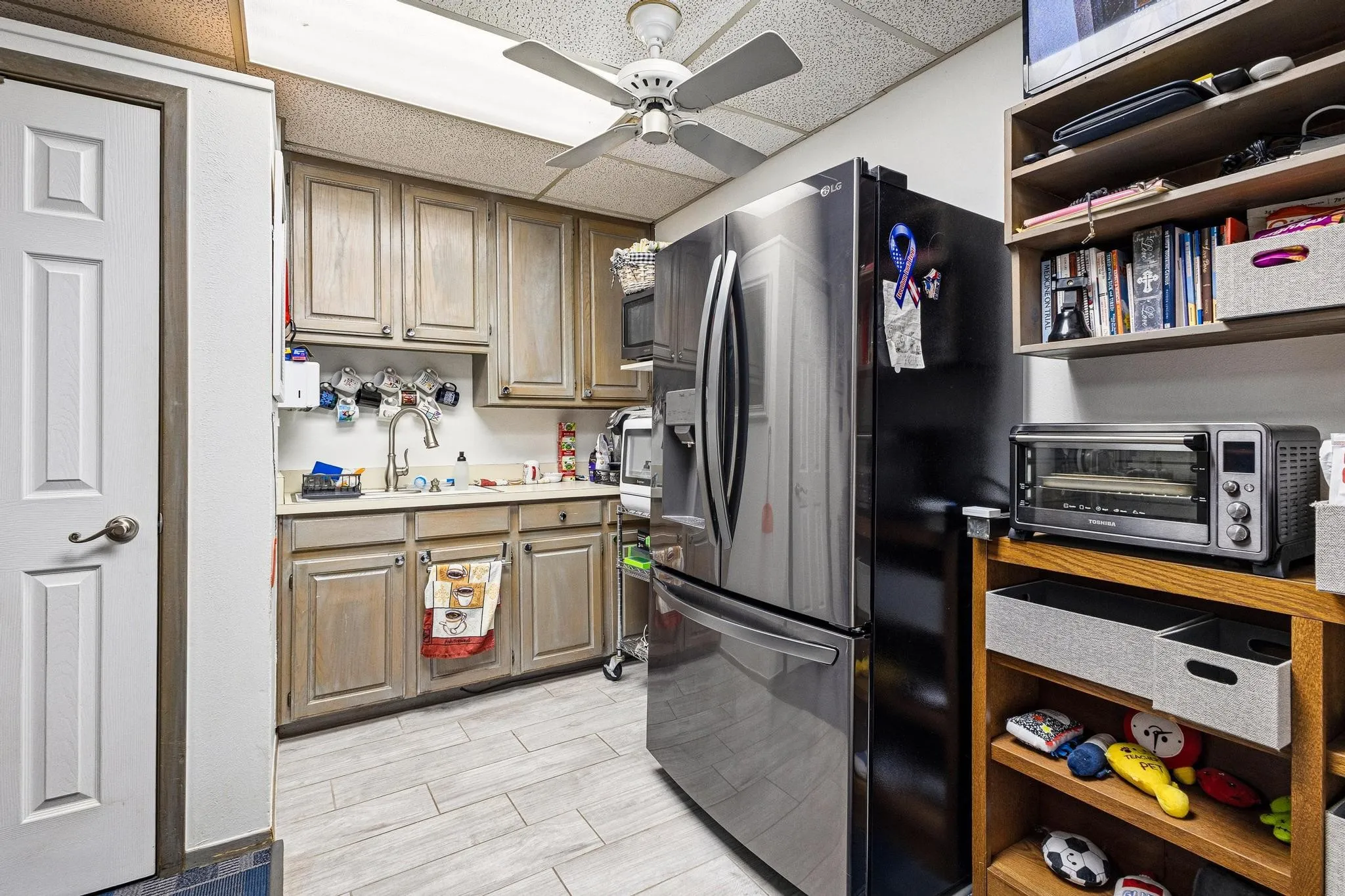Break Room with Sink, Cabinets and Counter Space