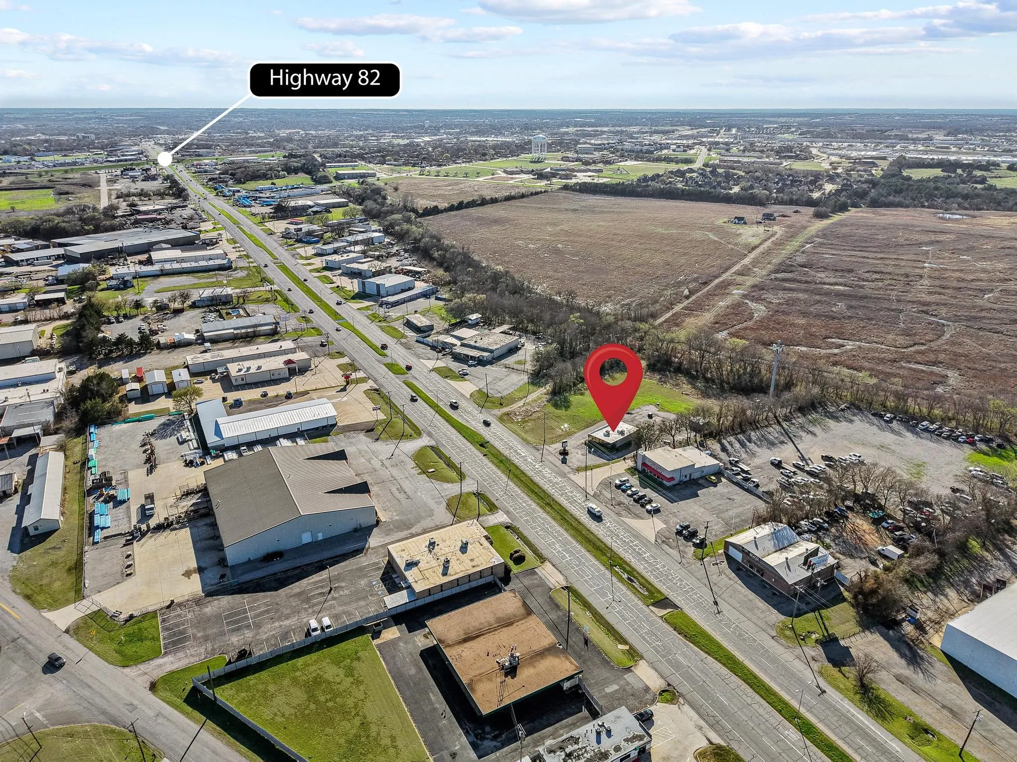 Located Less than One Mile from Highway 82-A Primary East-West Corridor in Sherman