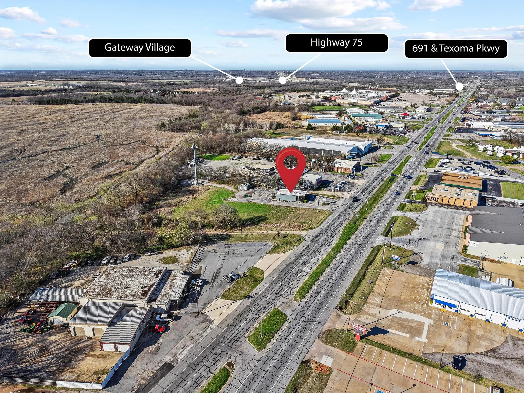 Prime Location on Texoma Parkway (SH 91) with Quick Access to Hwy 75
