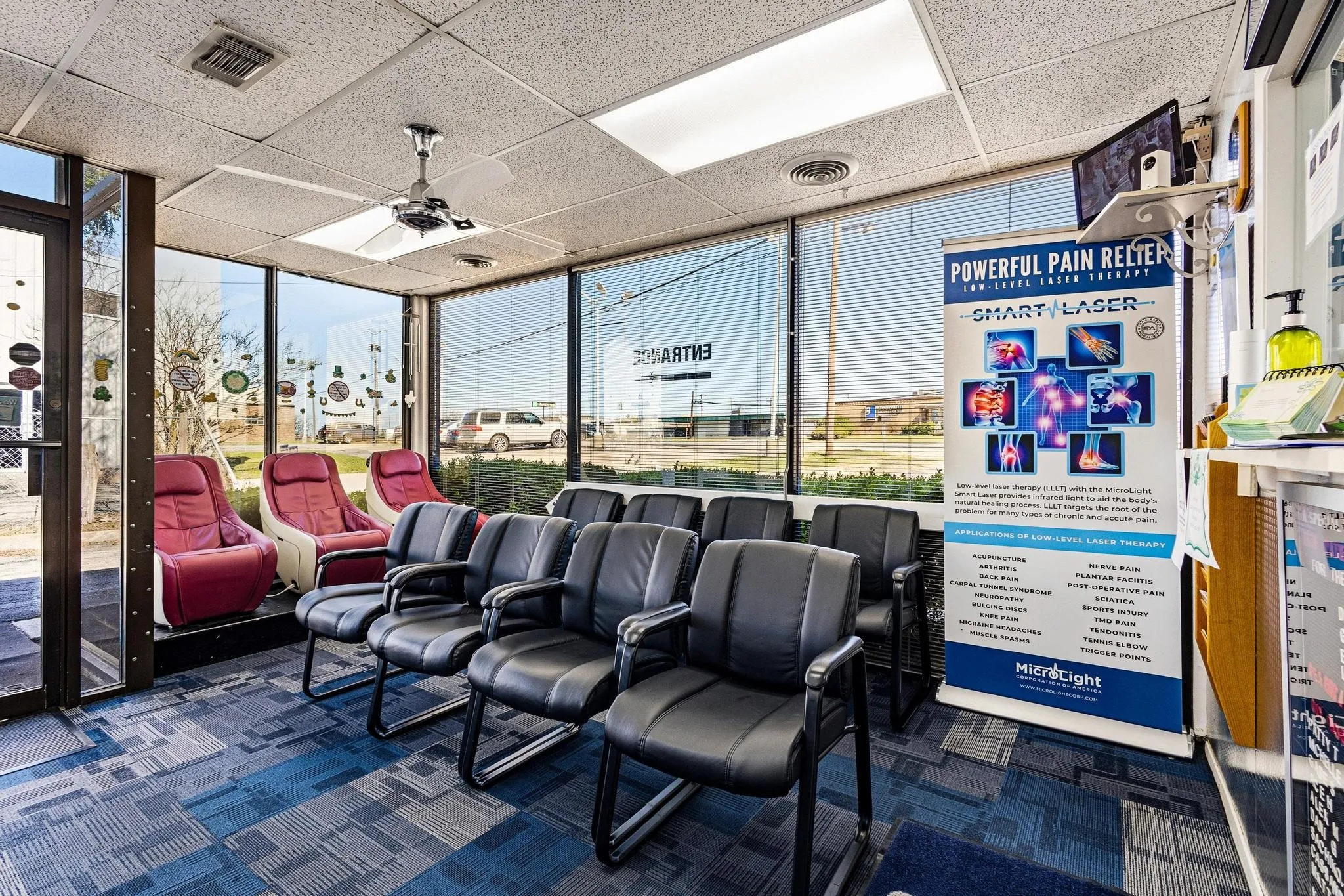 Quality Commerical Grade Carpeting in the Reception Area