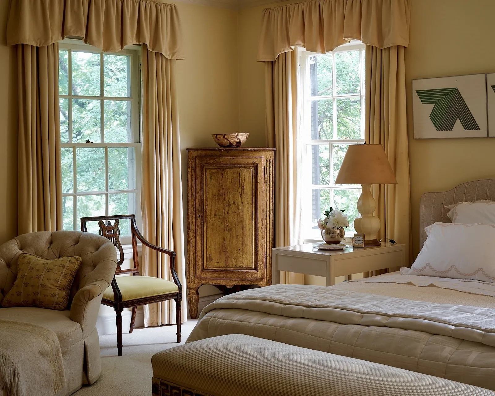 The primary bedroom.