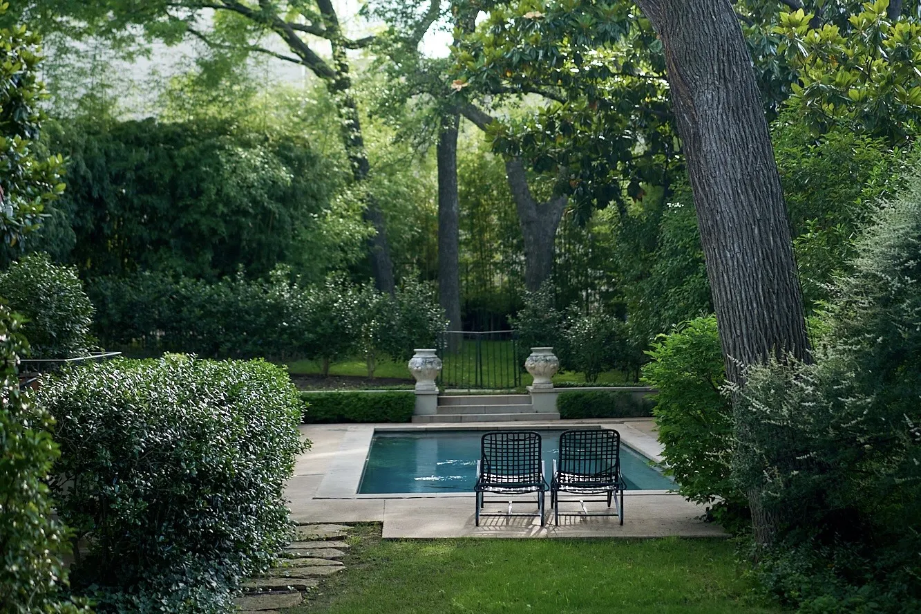 The pool and grounds.
