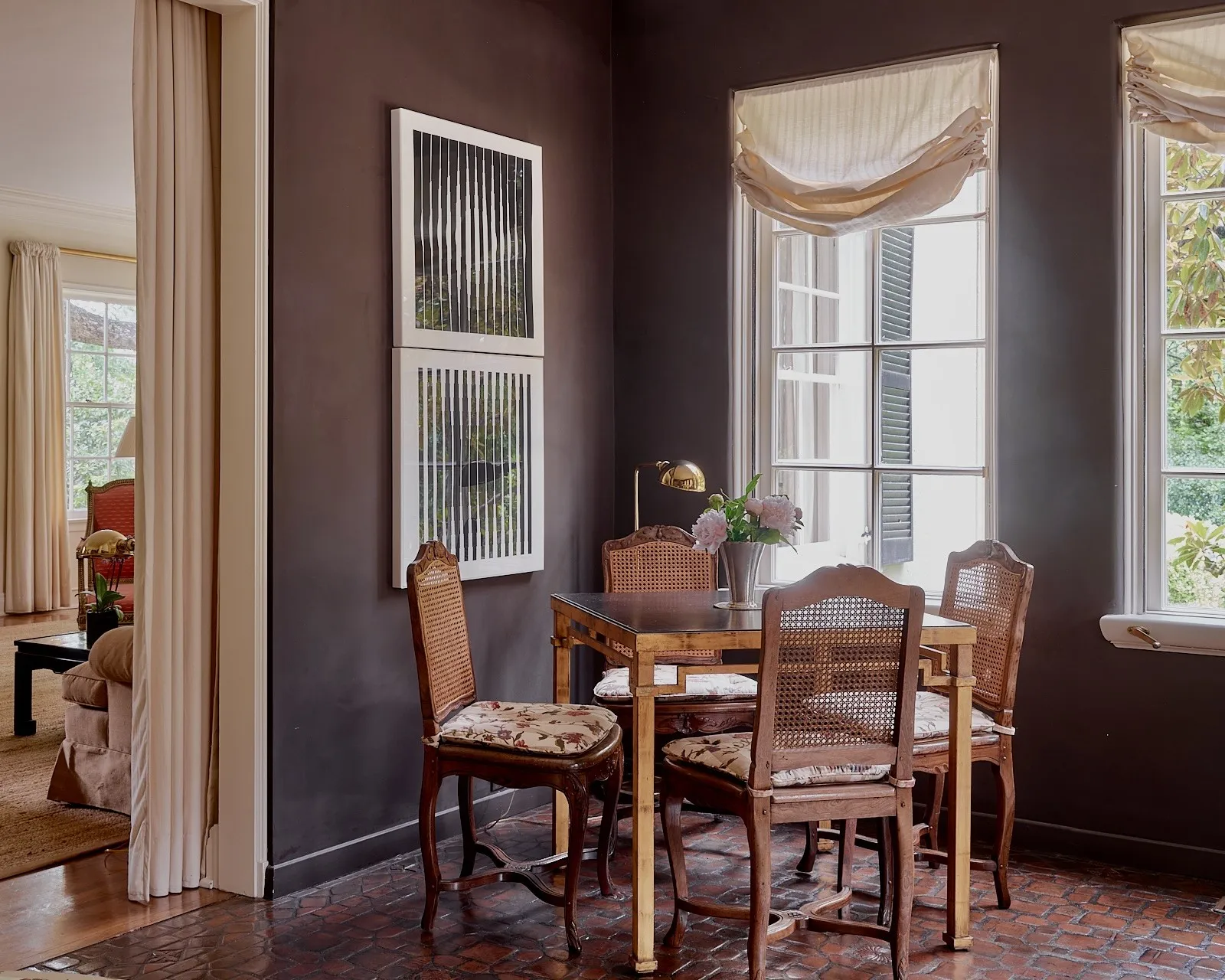 The sunroom or study.