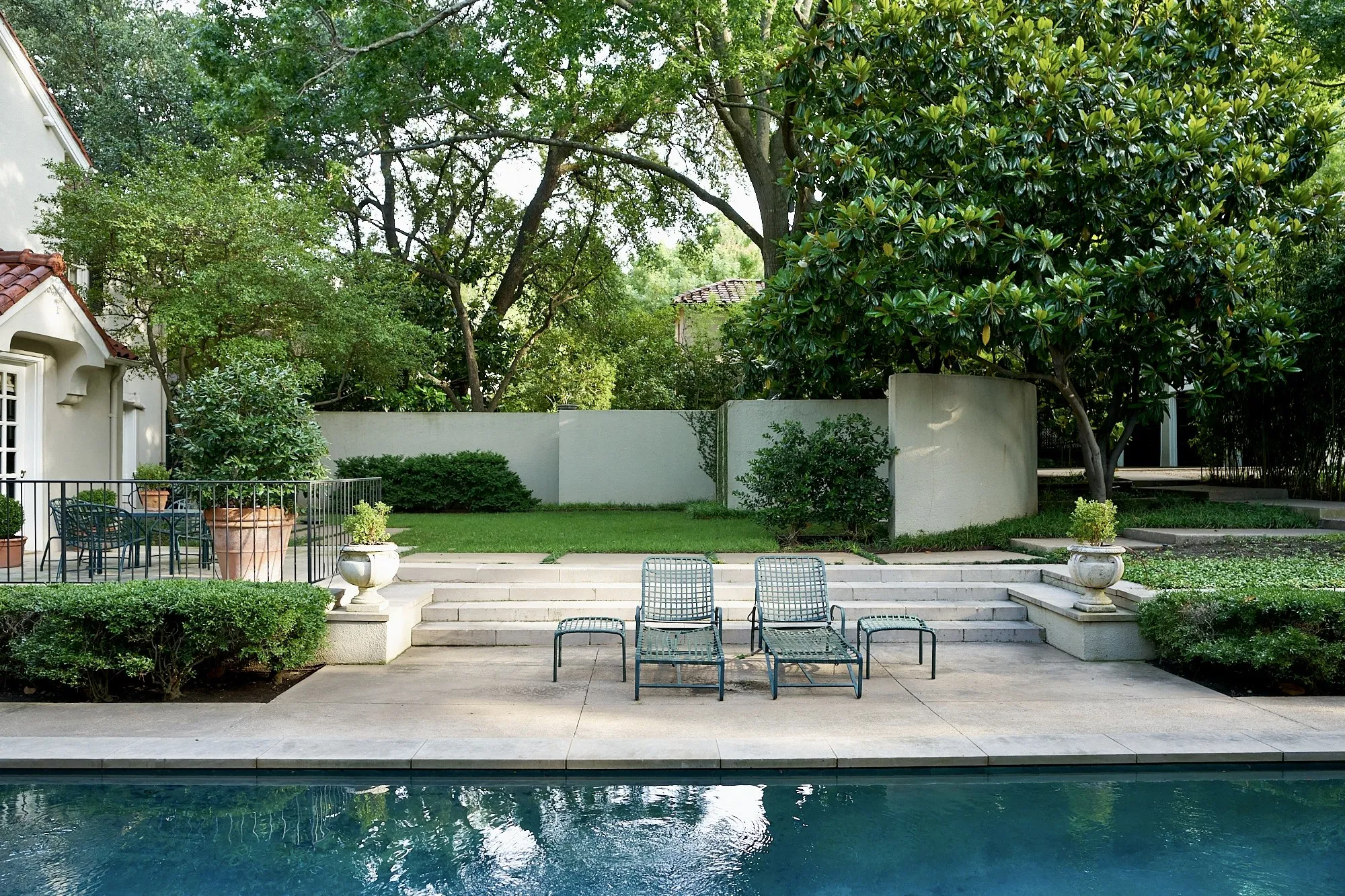 The pool and grounds.