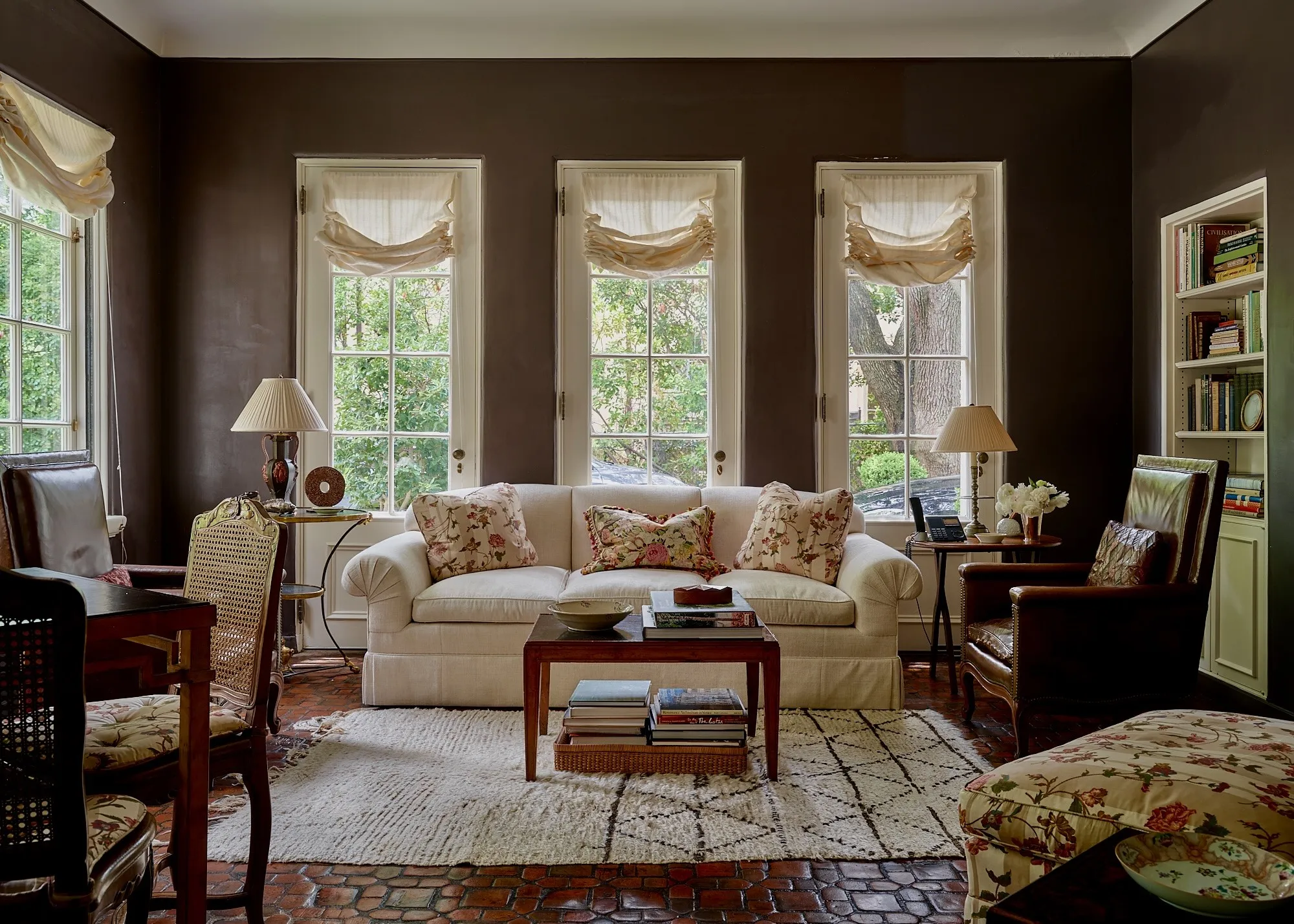 The sunroom or study.
