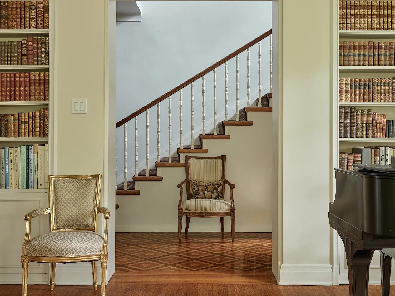 The staircase.