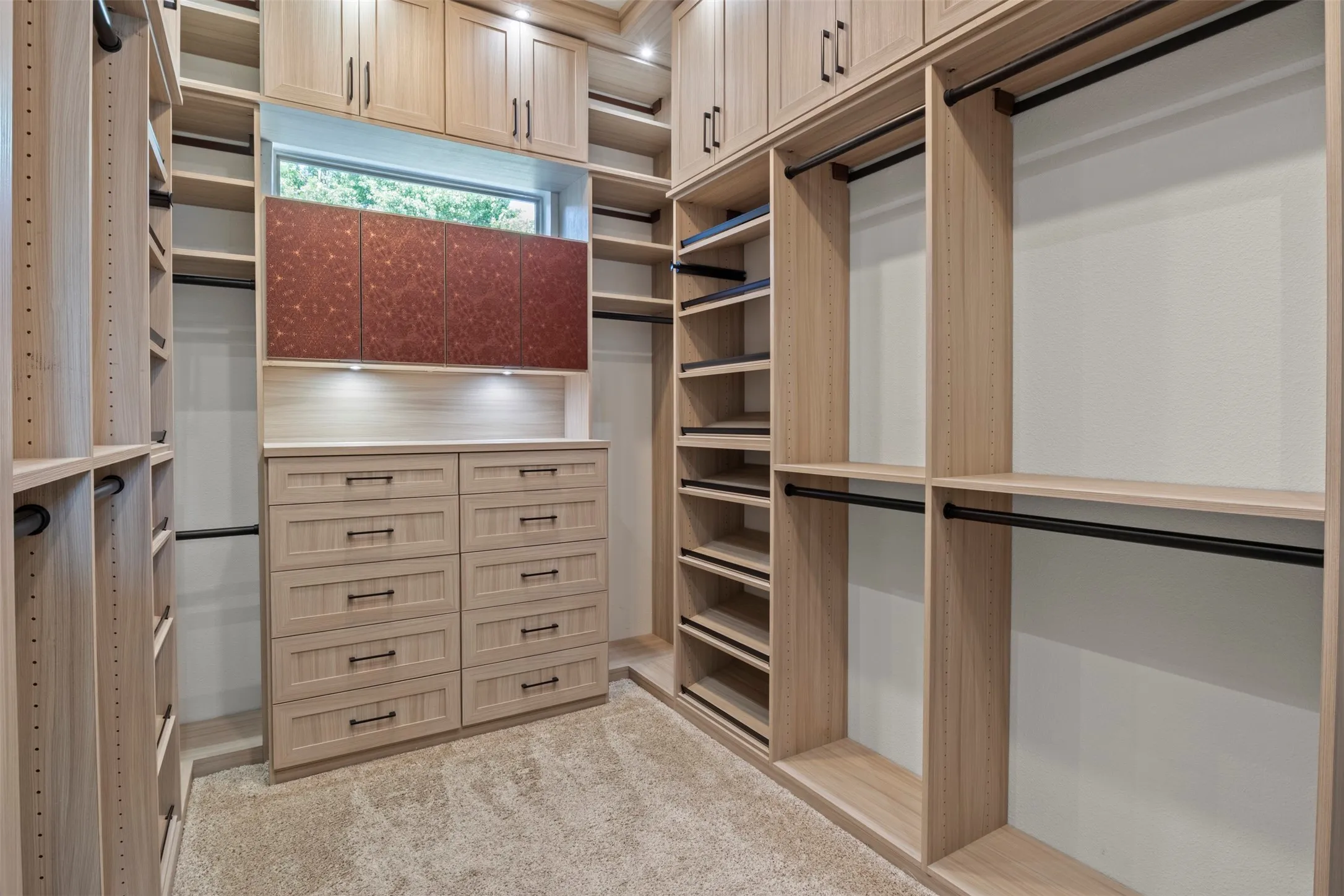 California Closet system in the primary closet.