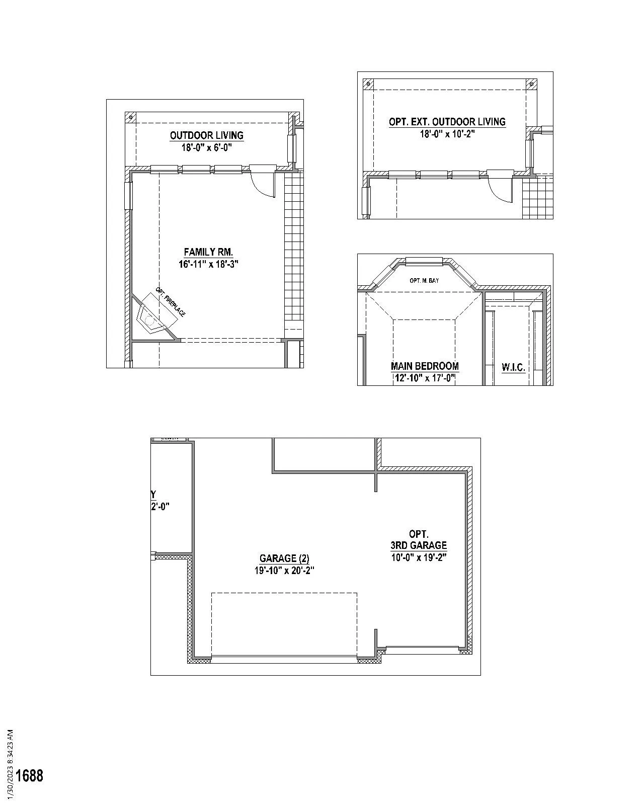 Floor plan options