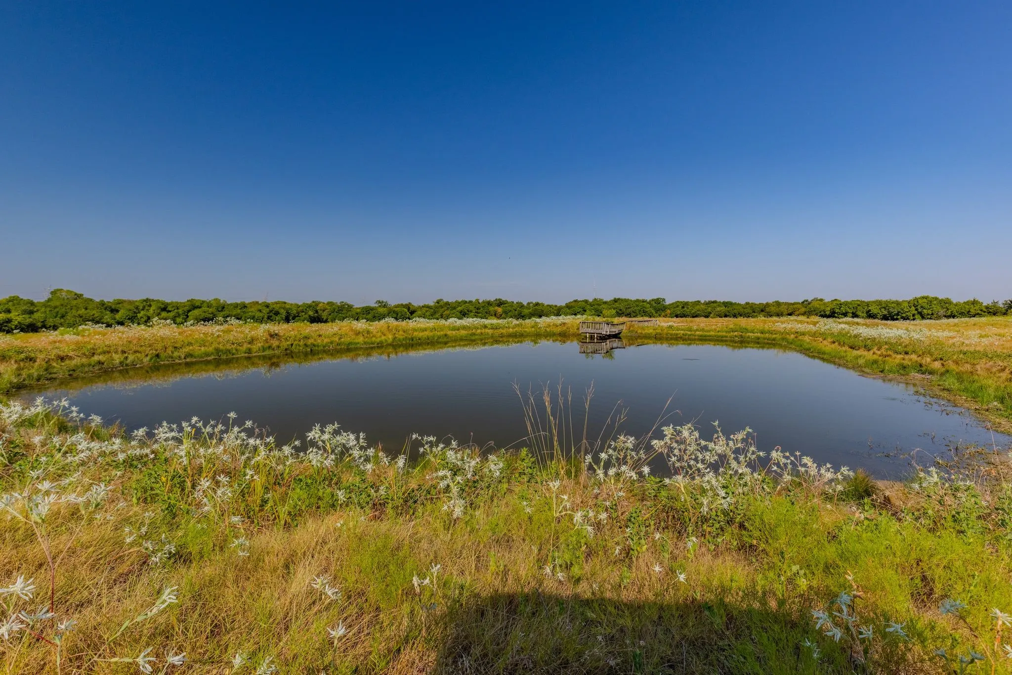 One of six ponds on property