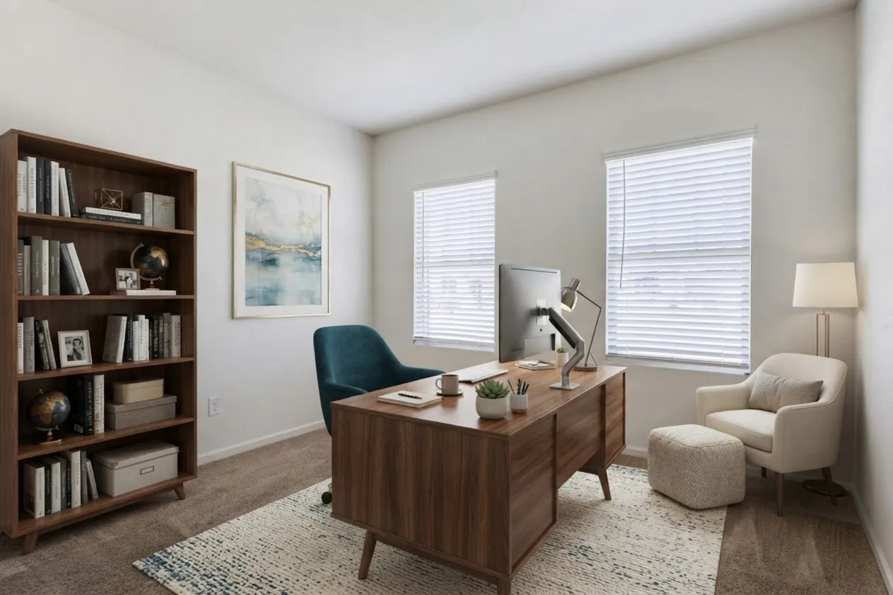 virtually staged bedroom #2