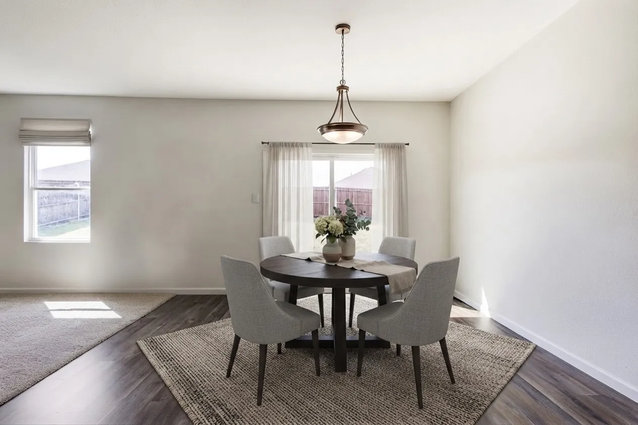 Virtually staged virtually staged dinning room

