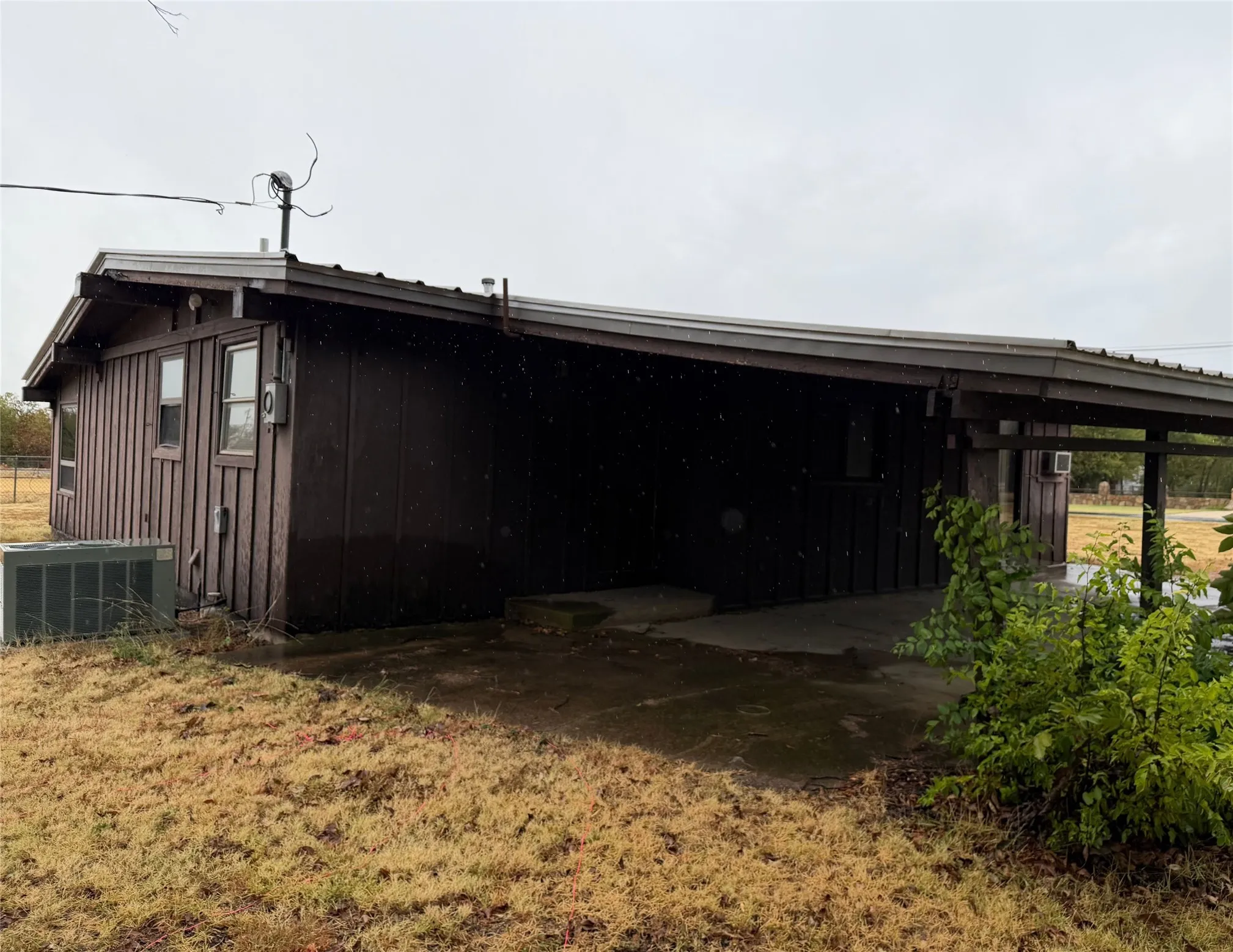 rear of rental home