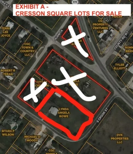 Unimproved Land For Sale in Johnson County , 303 S Crook Street, Cresson, Texas 76035, 0, 0, Garage spaces, 0 Sqft, built in 1968, mls#21347331, Real Estate Agent in Cresson, Homes For Sale in Johnson county, Homes For Sale in Cresson, Realtor in Cresson Texas, Real Estate Brokerage Independent Realty Texas, Luminita Cordes Realtor
