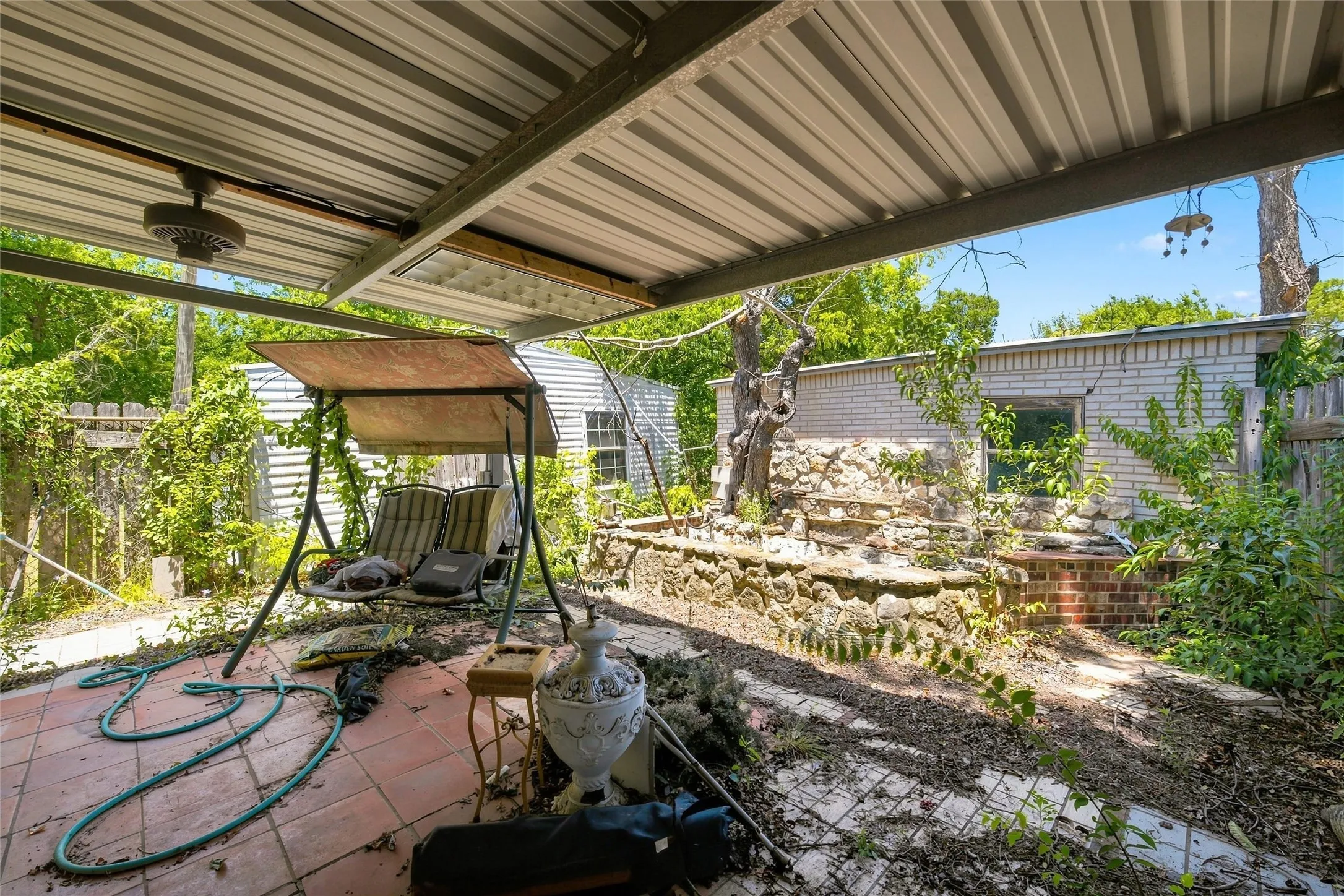 Covered patio