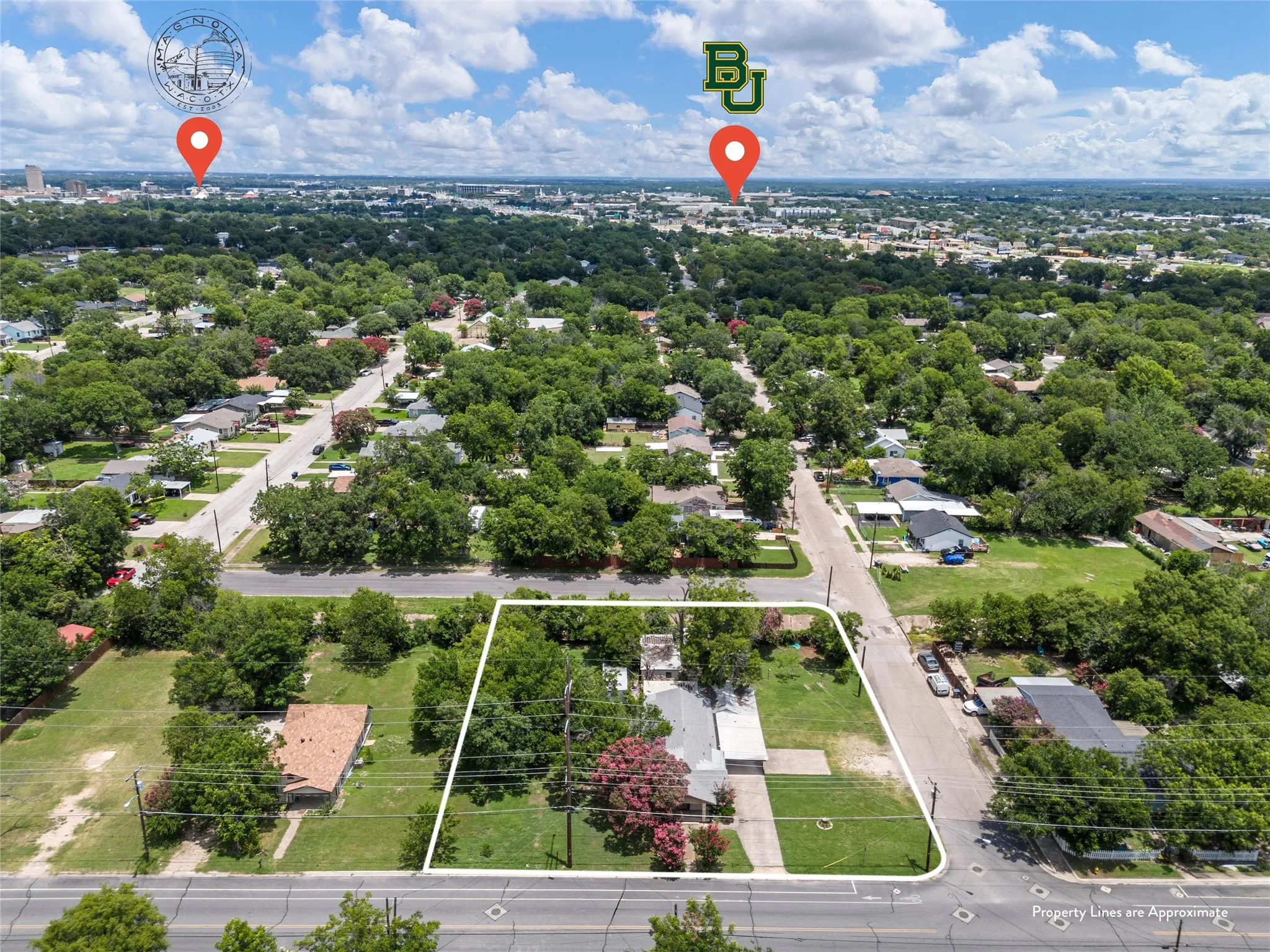 Prime location just minutes from Baylor and the Magnolia