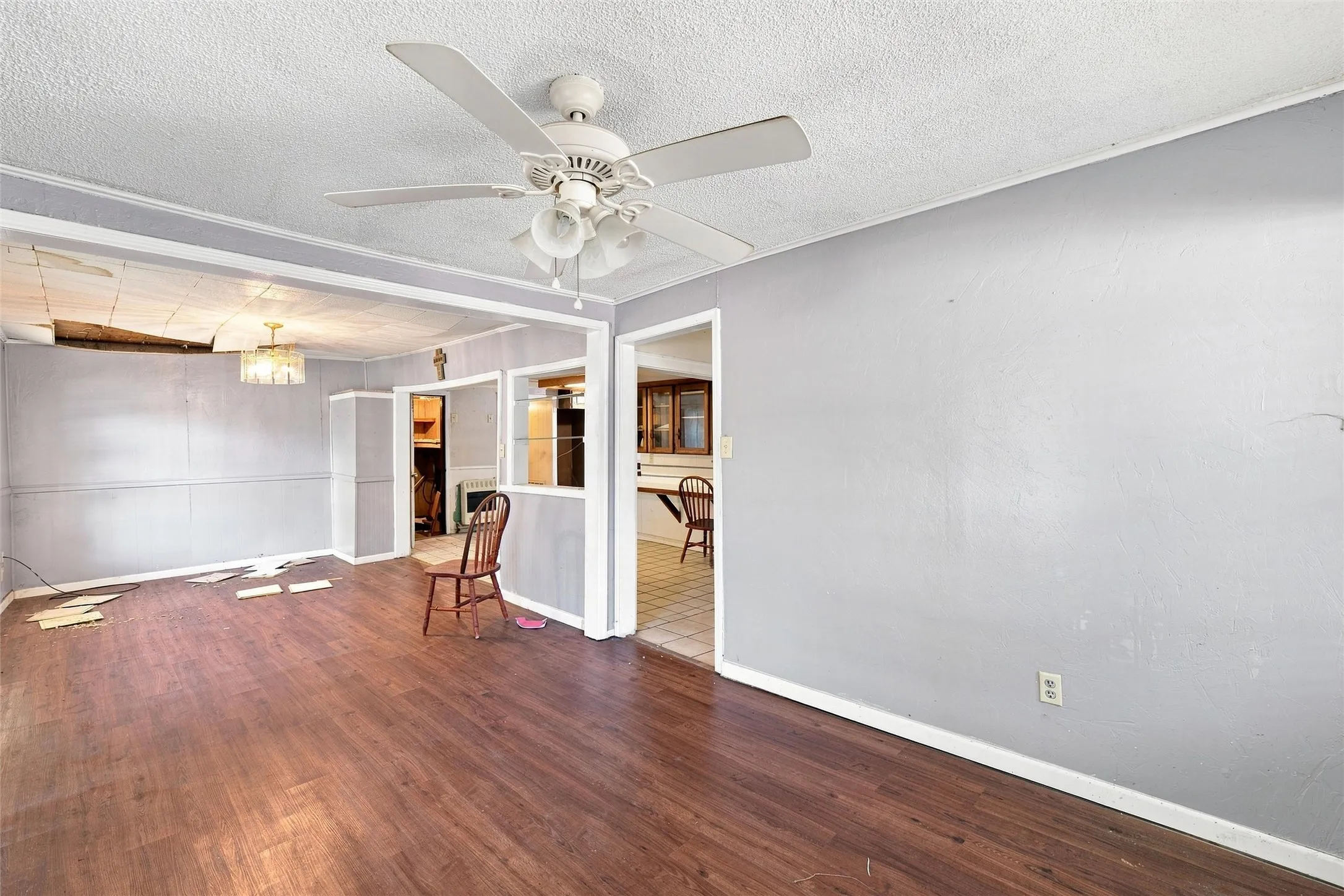 Living room and formal dining