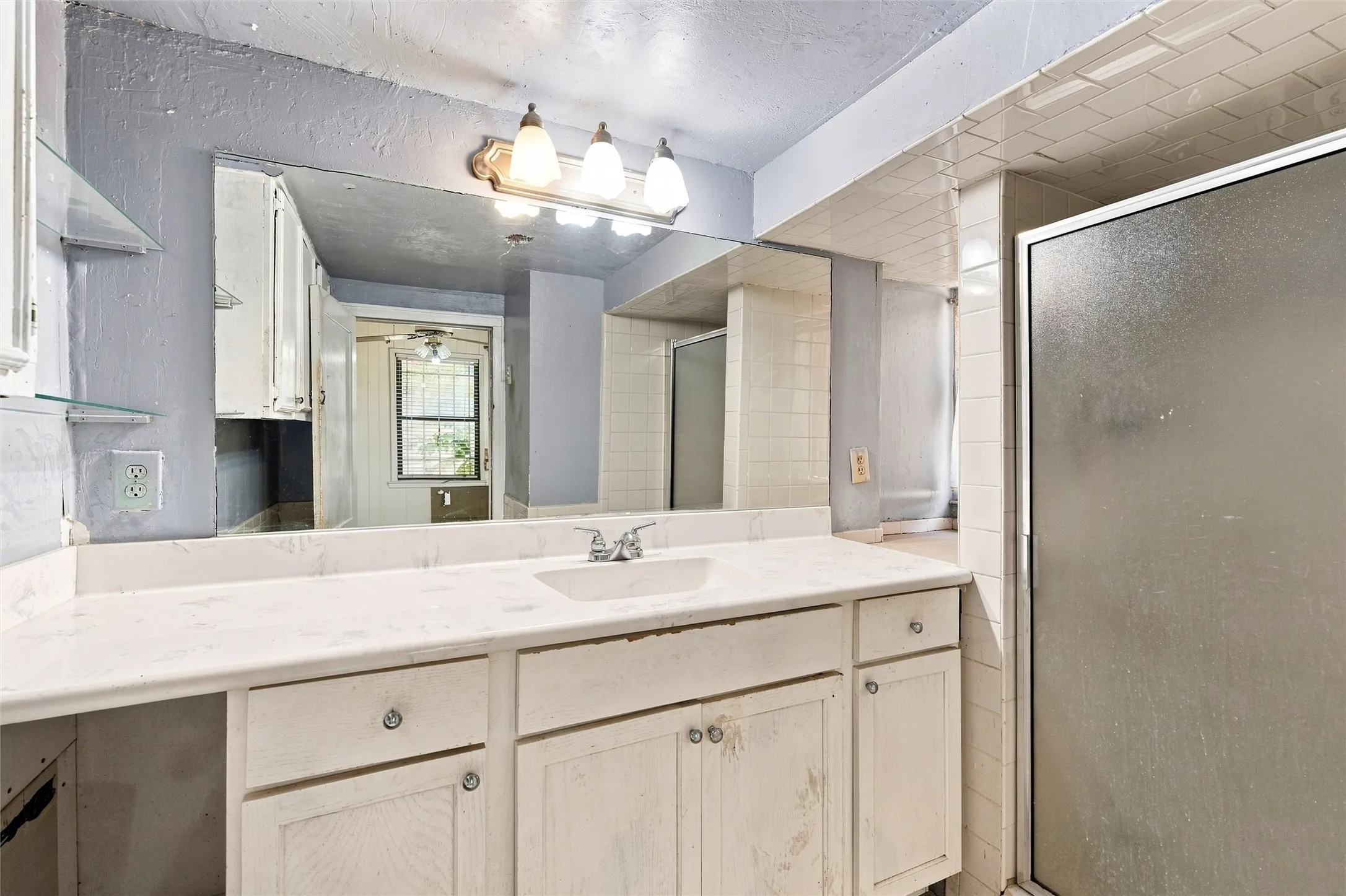 Primary bath with shower