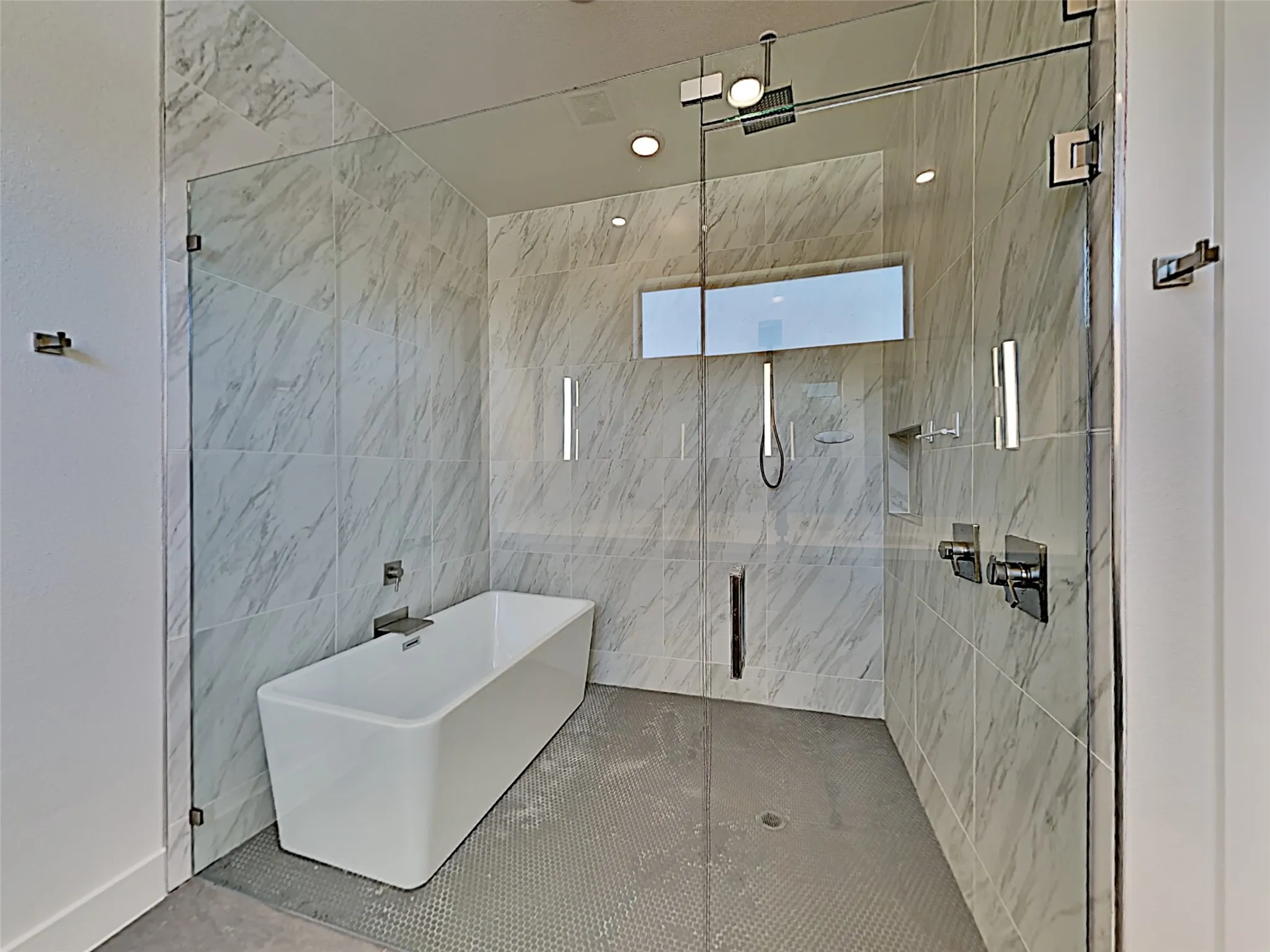 Enclosed wet space is truly a spa.