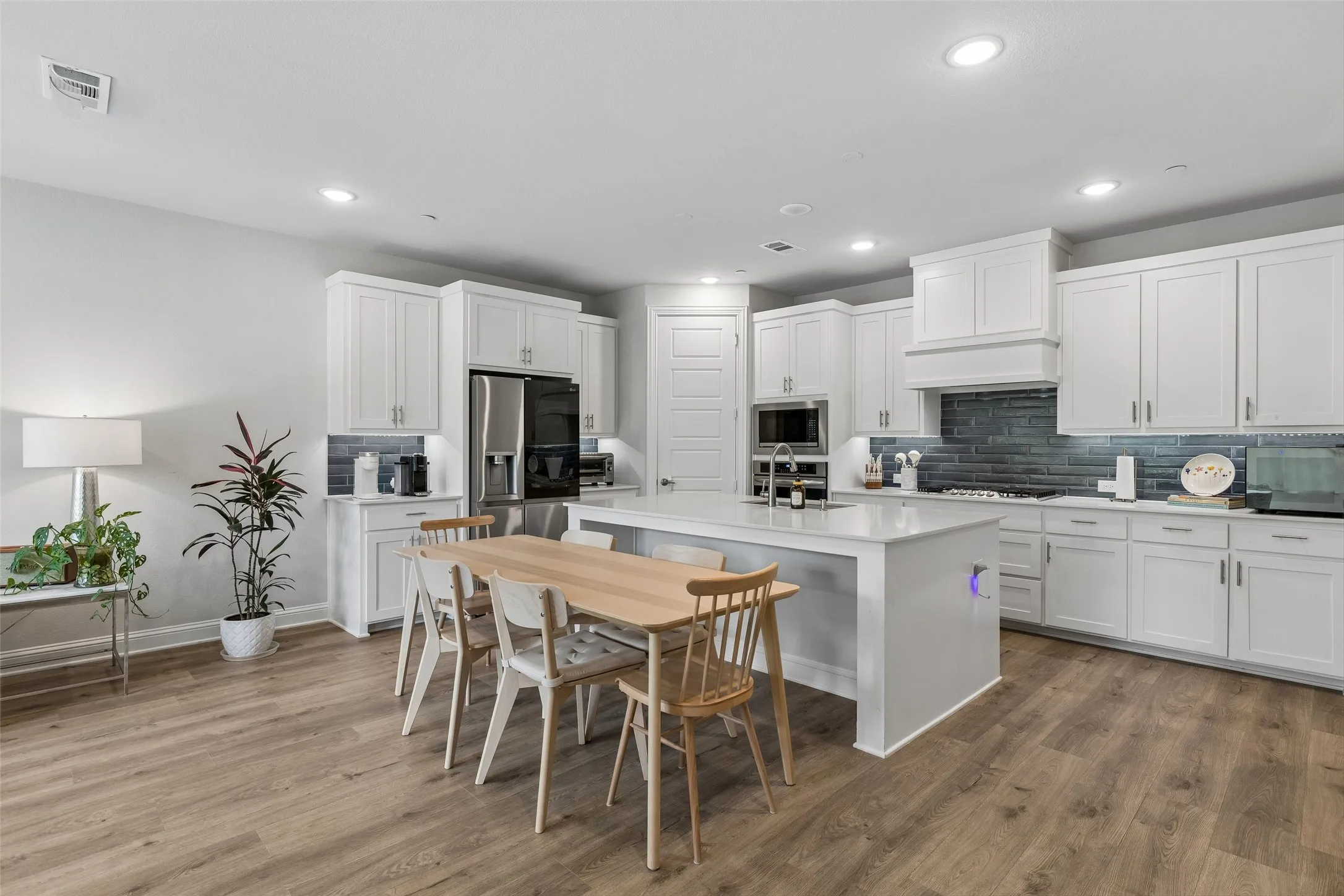 Open concept elevated kitchen