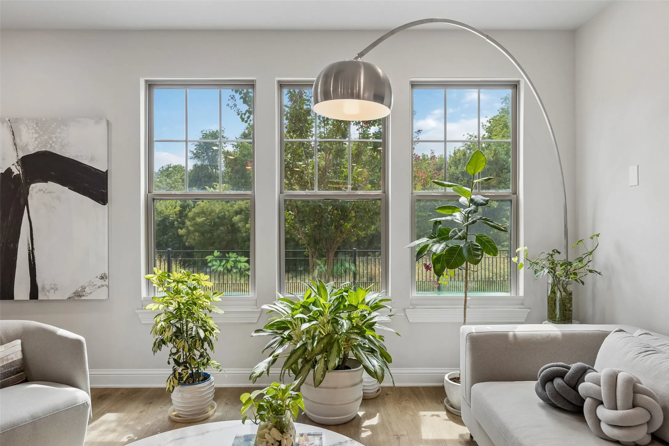 Wonderful treelined view from main living area