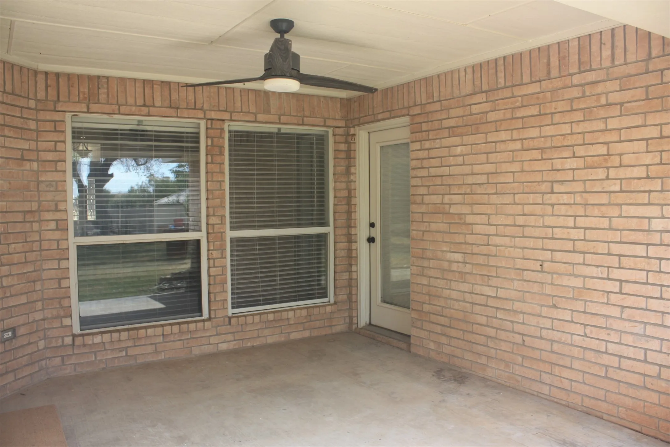 Covered back porch