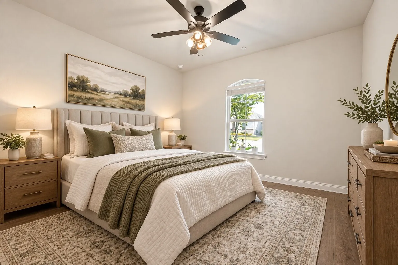 Virtually Staged photo of 2nd bedroom
