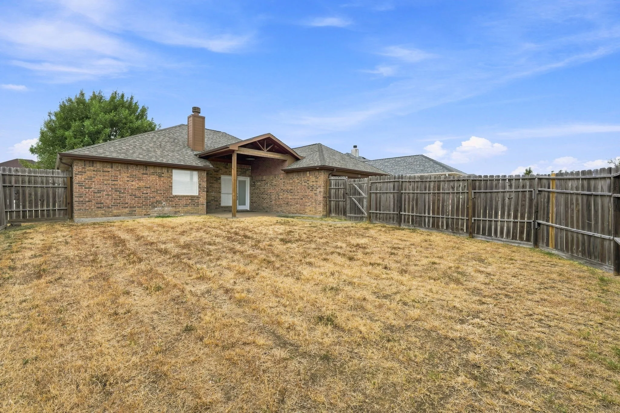 Large yard