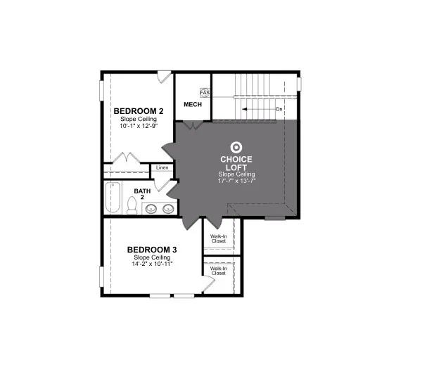Beazer Homes Churchill Cactus Floorplan.