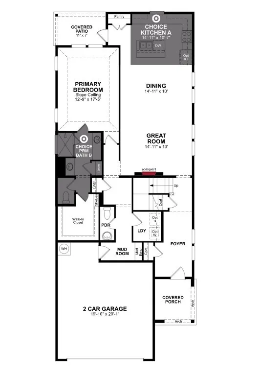 Beazer Homes Churchill Cactus Floorplan.