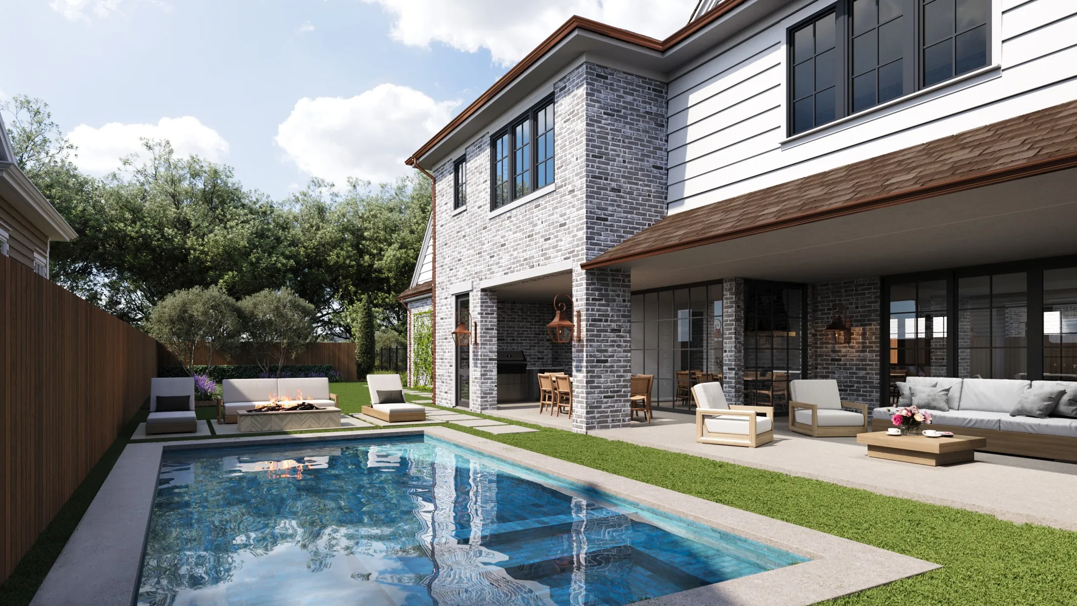 3932 Bryn Mawr Rear Elevation