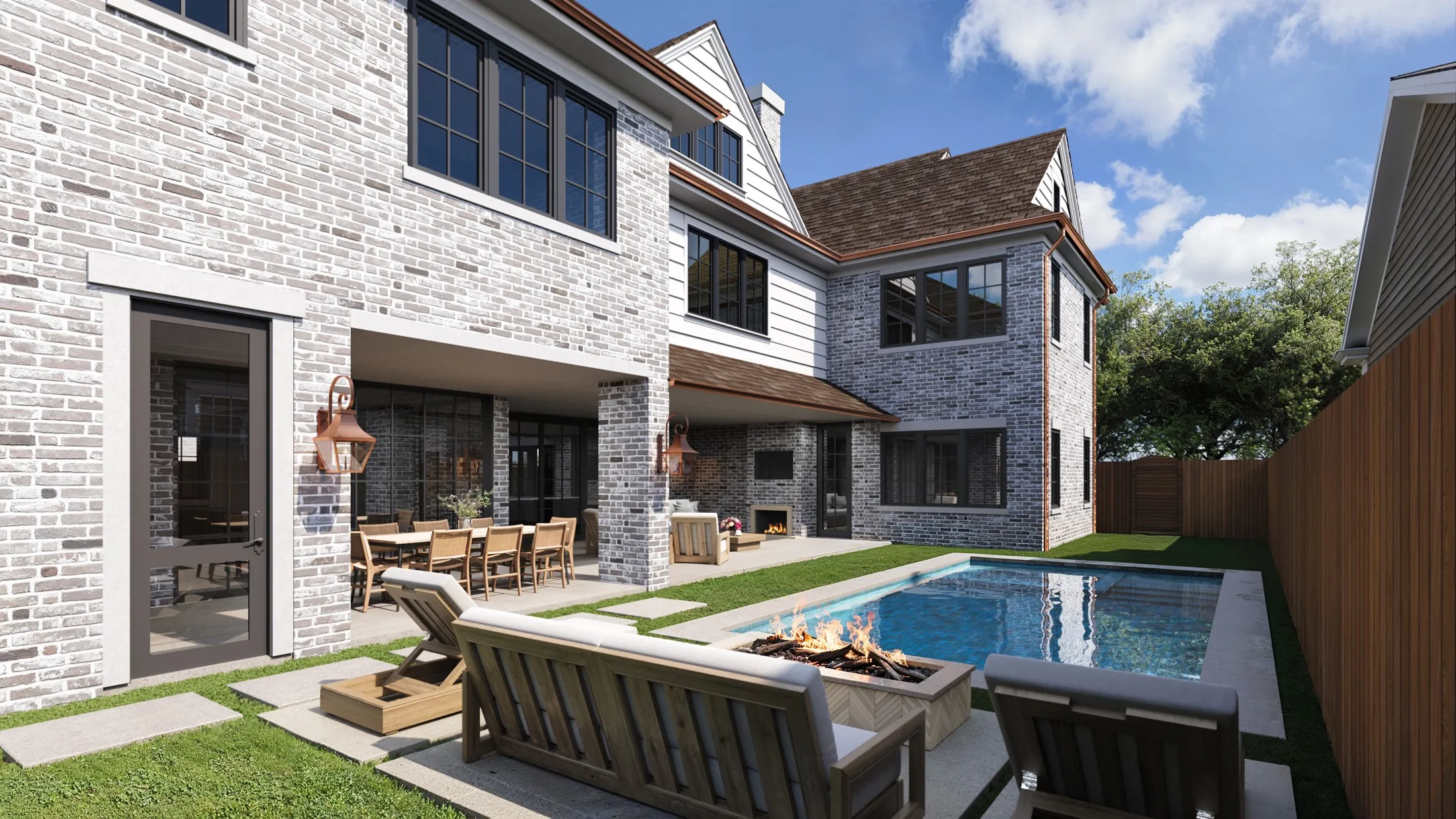3932 Bryn Mawr Rear Elevation