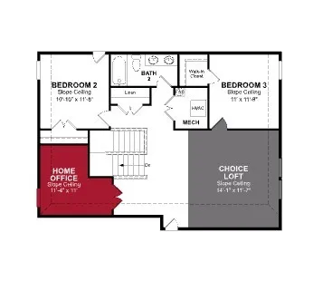 Beazer Homes Whitewing Trails Parker Floorplan.